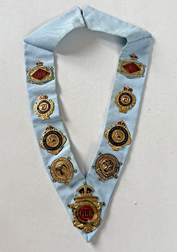 Roab masonic medal collarette - medal,