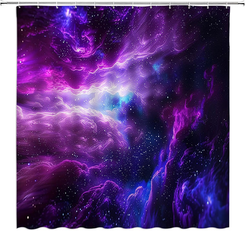 Galaxy shower curtain abstract - shower,