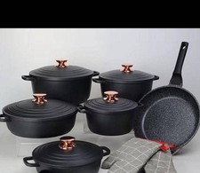 12X Stainless Steel Cookware Saucepan Set Pan Pot Kitchen Cooking Glass Lid M8O