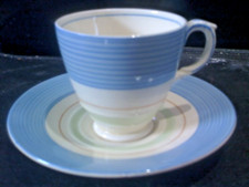 Newhall Nirvana 1930's Art Deco Demitasse Coffee Cup and Saucer Excellent 