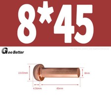 Solid Copper Dome Round Head