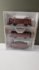 Fleischmann 5210 5204 5216 Open Deutsche Reichsbahn Brown Truck Wagon HO Gauge