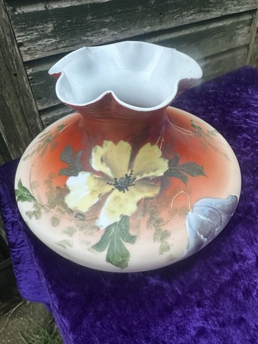 Vintage milk glass oil - milk,