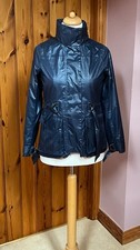 BRGN by Linder & Gaundal Navy Waterproof Jacket/Raincoat XS  UK 8