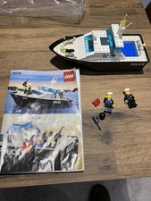 LEGO Police Rescue Boat 4010 Original Set From 1987. 99%Complete + Instructions