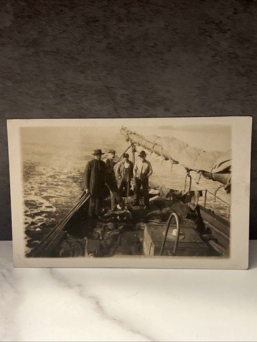 Antique rppc men - antique,