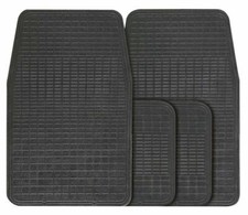 4 Piece Anti Slip Black Rubber