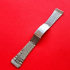 Pulsar Watch Bracelet Vintage 20mm End Links 510P Band Stainless Steel Band