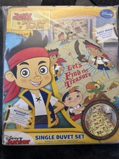 Brand new Disney Jake Never Island Pirates Single Reversible Duvet Set