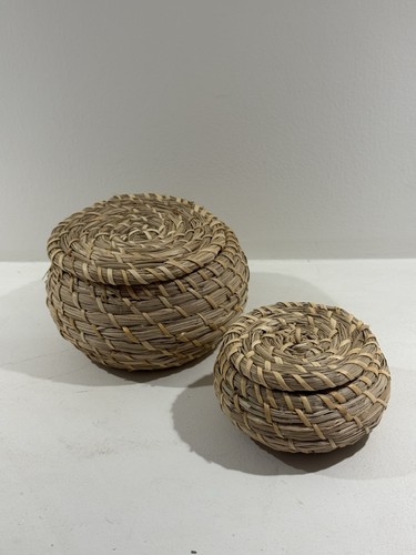 Two woven seagrass - two,