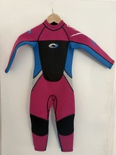 Kids Girls Osprey Wetsuit XS Age 5–7 Full Body Hot Pink Surf Swim Suit