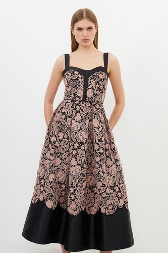 Karen millen line midi - a-line, dress
