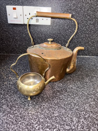 Antique copper fireside - fireside, kettle