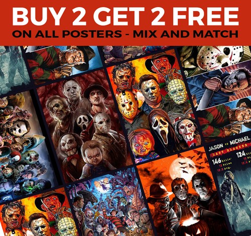 Horror movie villains posters - horror,