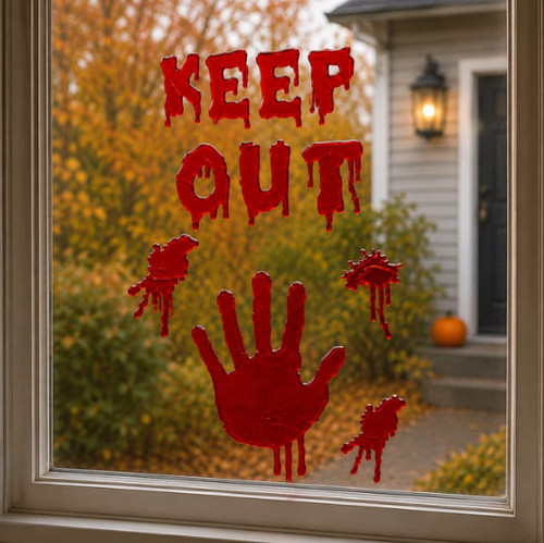 Halloween window stickers - halloween,
