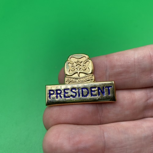 Girl guides president enamel - guides,