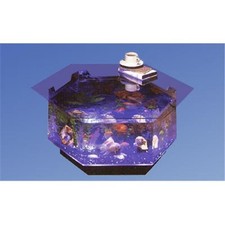 Midwest Tropical O-100 Aqua Octagon Coffee Table Aquarium