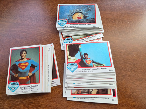 1978 topps superman the movie - topps,