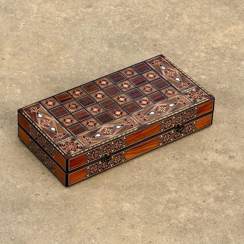 Backgammon board and - and, chess