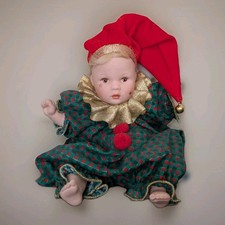 Pauline Baby Jester Doll Green
