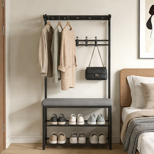Hallway shoe bench - shoe, coat