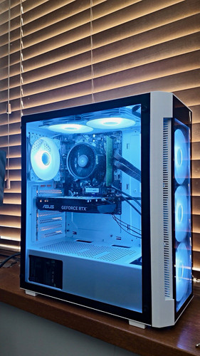 Custom white rgb gaming tower - rgb,