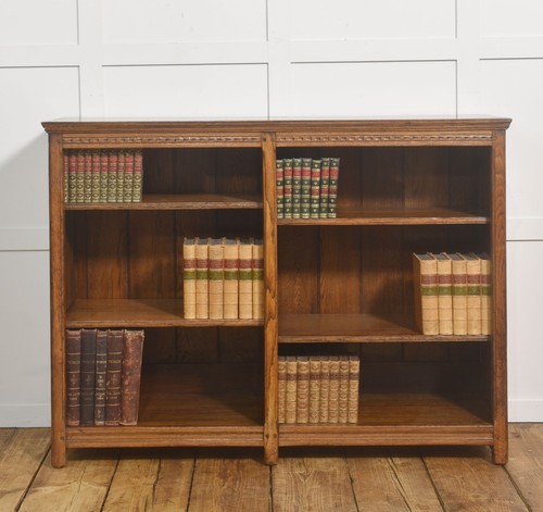 Oak open bookcase with - oak,