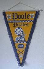 Vintage Poole Pirates 1980’s Speedway Pennant