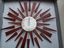 Sputnik Sunburst Midcentury-Style Wall Clock   -M & S New in box