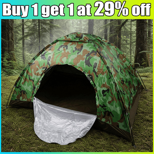 Man family tents pop up - pop,