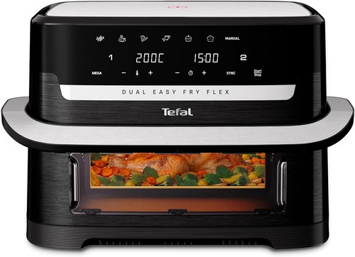 Tefal ey9228g1 dual air fryer - air,