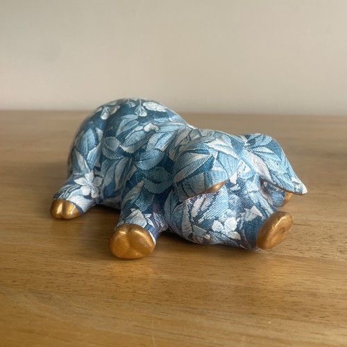 Vintage decoupage floral - decoupage, blue