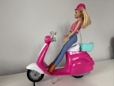 Barbie Scooter Moped Doll with
