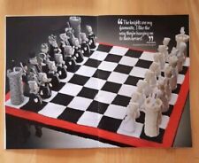 ALAN DART CHESS SET & BOARD KNITTING PATTERN BOOK 2011 A5