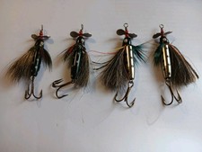 Vintage  ABU FLY SPINNERS X4 3x 10gr 1x 7gr Sweden Fishing Lures