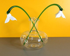 Snowdrops x2 In a Vase Hand