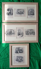 A set of 8 ORIGINAL plates by