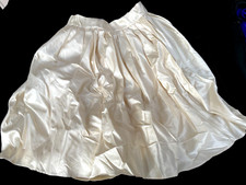 Carolina Zapf New York girls silk skirt 9 10 11 champayne gold NEW party tutu