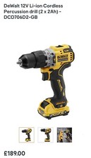 DEWALT 12V  DCD706D2 Cordless