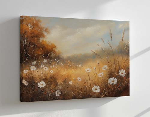 White daisy flowers meadow - white,