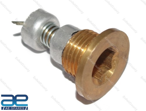 Lambretta oil drain - brass, nut