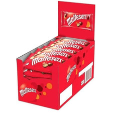 Maltesers Delicious and Light Milk Chocolate Full Box of 25 Bags