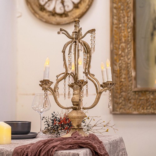 Crystal pendant candle - pendant,