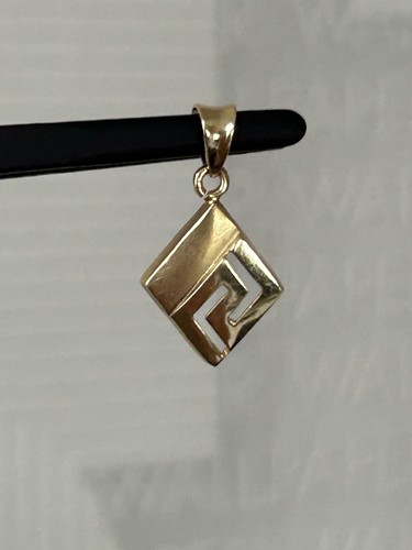 14ct yellow gold greek - gold, key