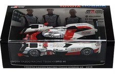 1/43 GAZOO RACING TS050 HYBRID 2016 #6 White/Red Diecast Car