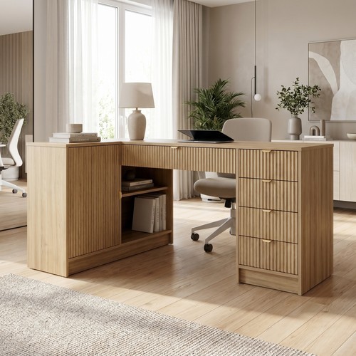 Corner desk for work - desk, or