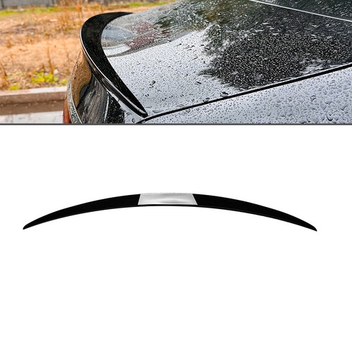 Black rear boot spoiler wing - black,