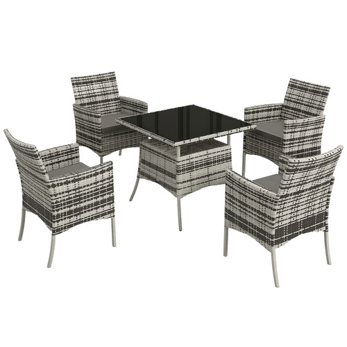 Outsunny rattan outdoor dining - outsunny,