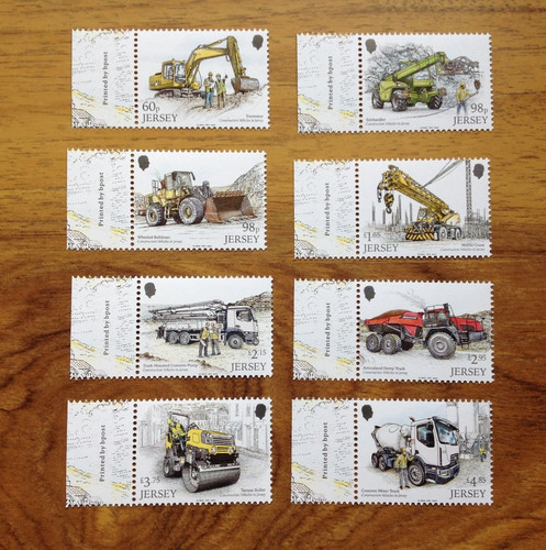 Jersey stamps construction - jersey, "construction