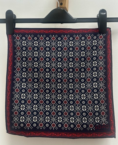 Soho scarves navy red - navy, &